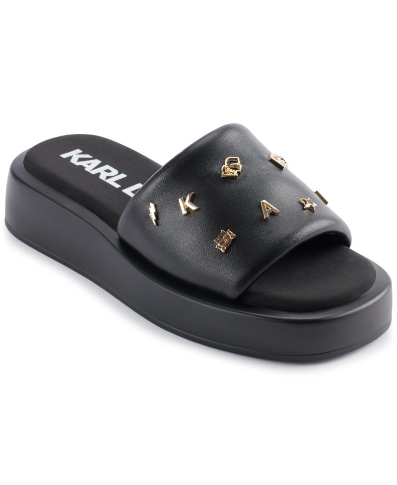 KL154541 OPAL STUDS BLACK P